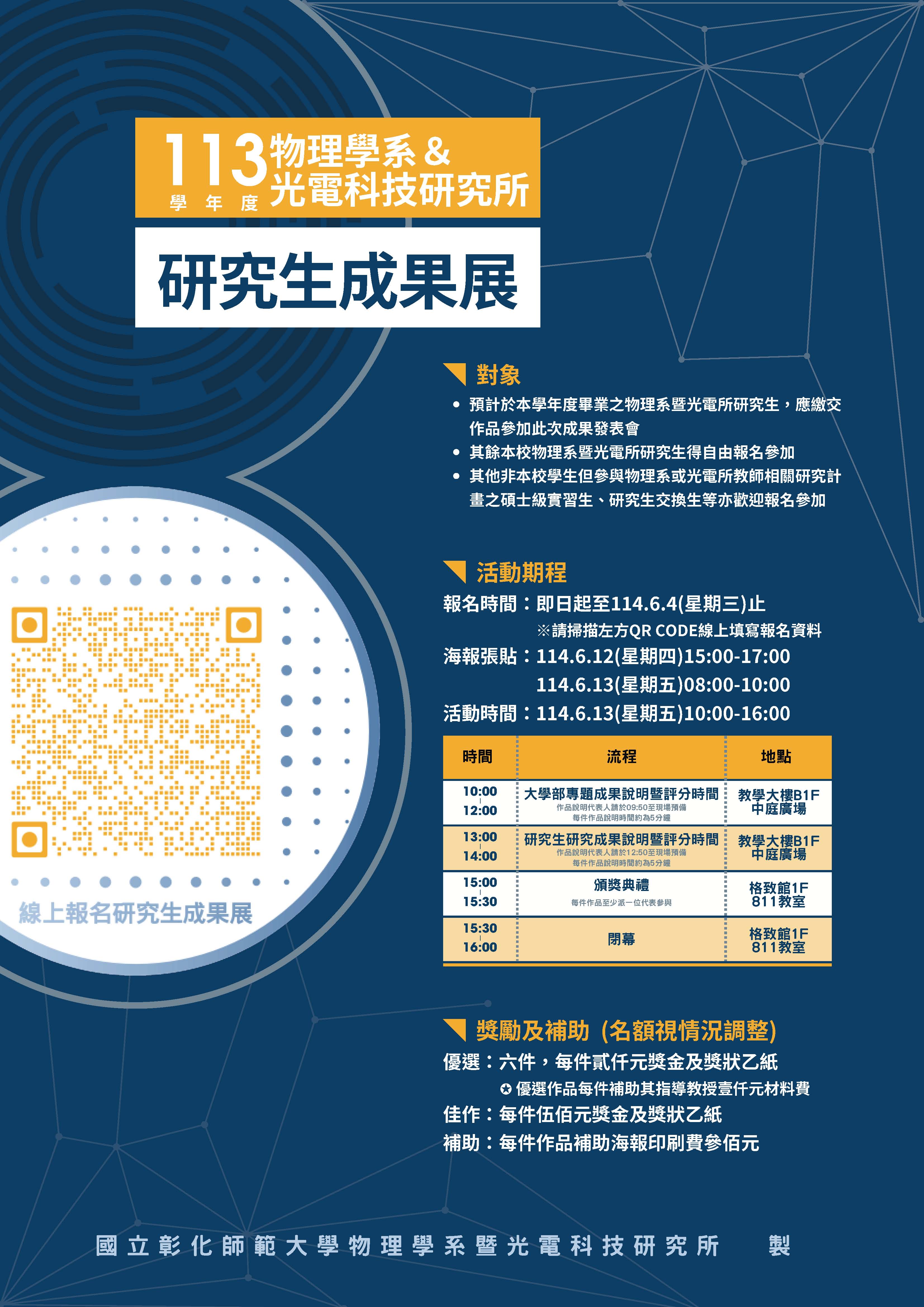 113 研究生成果展海報